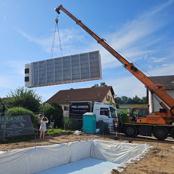 Bild 4 - Poolanlage Baggerbetrieb Daser